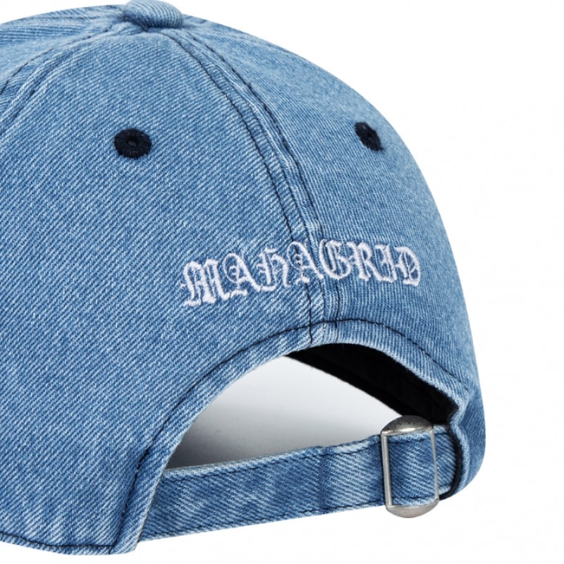 マーグリッドローカットデニムボールキャップブルー (MG2DFMAB30S)