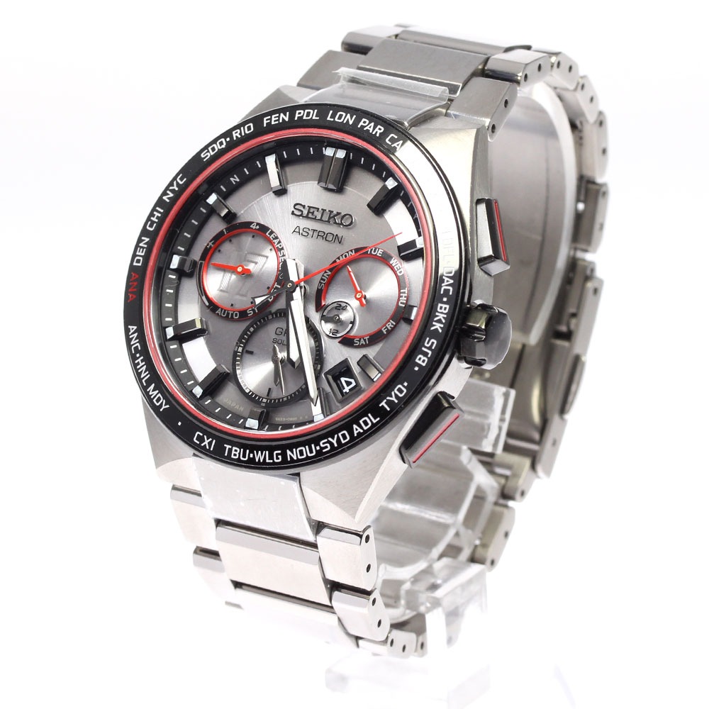 セイコー SEIKO SBXC125/5X53-0BX0 アストロン 大谷翔平2022年モデル ソーラー電波 メンズ 極美品 箱・保証書付き_805554【中古】 セイコー SEIKO SBXC125/5X53-0BX0 アストロン 大谷翔平2022年モデル ソーラー電波 メンズ 極美品 箱・保証書付き_805554【中古】
