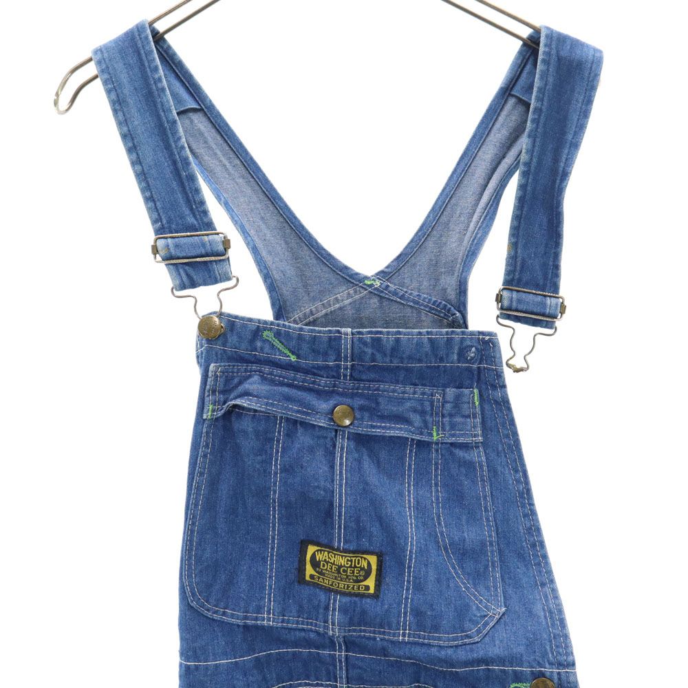 ワシントンディーシー 80s オールド デニム オーバーオール WASHINGTON DEE CEE ボタンフライ メンズ ワシントンディーシー 80s オールド デニム オーバーオール WASHINGTON DEE CEE ボタンフライ メンズ