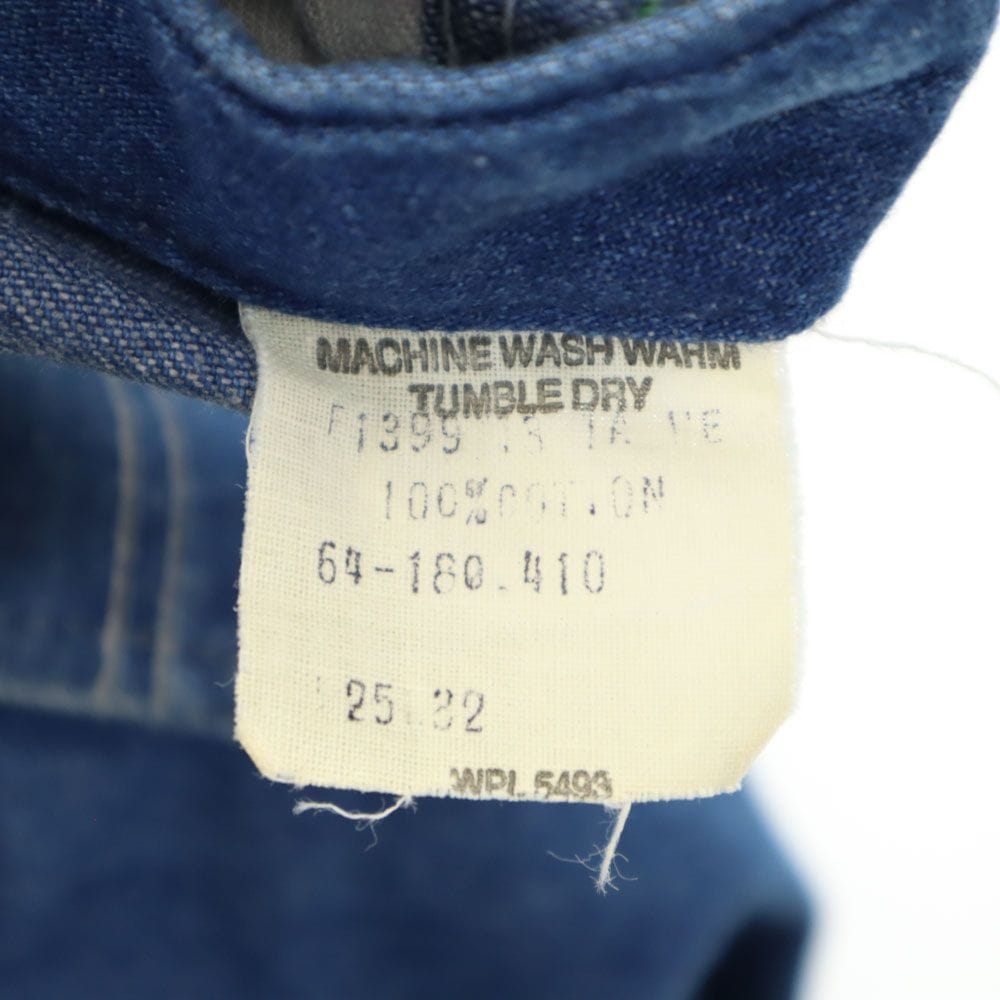 ワシントンディーシー 80s オールド デニム オーバーオール WASHINGTON DEE CEE ボタンフライ メンズ ワシントンディーシー 80s オールド デニム オーバーオール WASHINGTON DEE CEE ボタンフライ メンズ