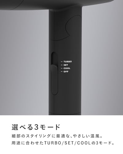 SALONIA サロニア スピーディーイオン ドライヤー 【ホワイト】 ヘアドライヤー 大風量 速乾 軽量 マイナスイオン SL-013WH