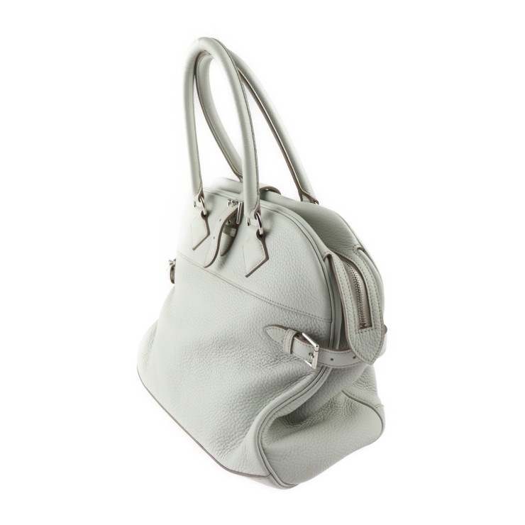 美品 HERMES エルメス ハンドバッグ - アトラス35 トリヨンクレマンス パールグレー シルバー金具 O刻印 本物保証 中古【本物保証】 美品 HERMES エルメス ハンドバッグ - アトラス35 トリヨンクレマンス パールグレー シルバー金具 O刻印 本物保証 中古【本物保証】