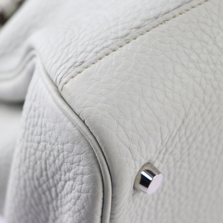 美品 HERMES エルメス ハンドバッグ - アトラス35 トリヨンクレマンス パールグレー シルバー金具 O刻印 本物保証 中古【本物保証】 美品 HERMES エルメス ハンドバッグ - アトラス35 トリヨンクレマンス パールグレー シルバー金具 O刻印 本物保証 中古【本物保証】