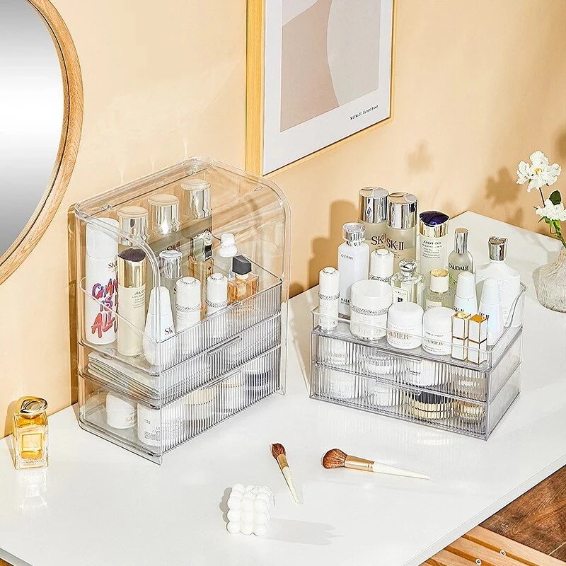 透明化粧品収納ボックス引き出し式デスクアクリルホコリ防止大容量軽量贅沢ラックケーススキンケア 透明化粧品収納ボックス引き出し式デスクアクリルホコリ防止大容量軽量贅沢ラックケーススキンケア