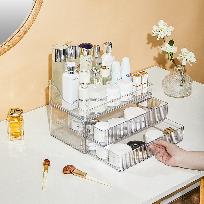 透明化粧品収納ボックス引き出し式デスクアクリルホコリ防止大容量軽量贅沢ラックケーススキンケア 透明化粧品収納ボックス引き出し式デスクアクリルホコリ防止大容量軽量贅沢ラックケーススキンケア