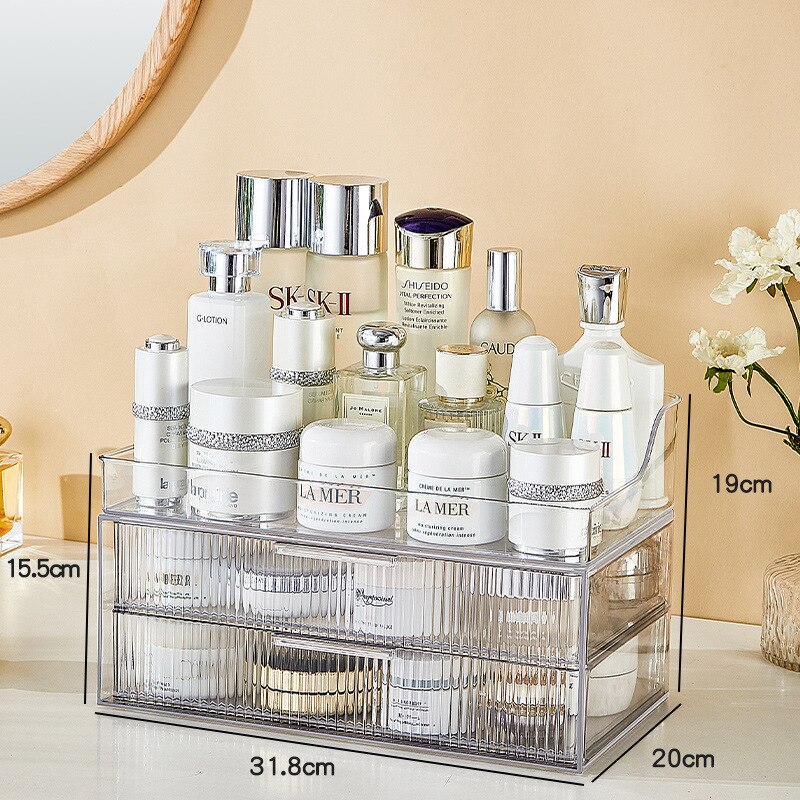 透明化粧品収納ボックス引き出し式デスクアクリルホコリ防止大容量軽量贅沢ラックケーススキンケア 透明化粧品収納ボックス引き出し式デスクアクリルホコリ防止大容量軽量贅沢ラックケーススキンケア