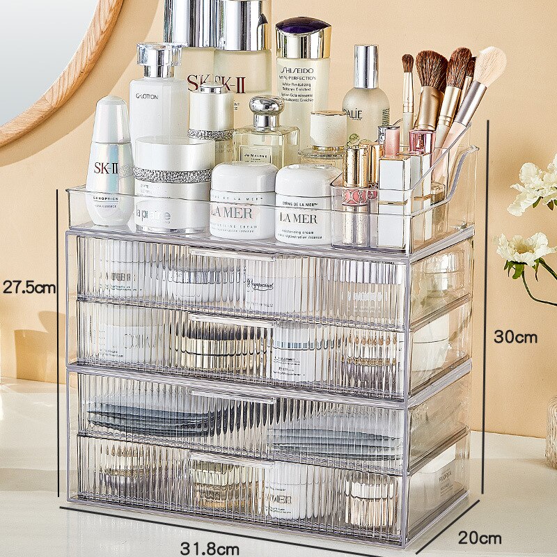 透明化粧品収納ボックス引き出し式デスクアクリルホコリ防止大容量軽量贅沢ラックケーススキンケア 透明化粧品収納ボックス引き出し式デスクアクリルホコリ防止大容量軽量贅沢ラックケーススキンケア