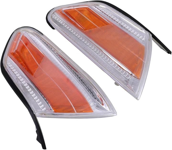 トヨタ 用 フロント コーナーレンズ 左右セット ウインカー ターンシグナル ライト コーナーランプ JZX100 GX100 マーク2 社外品 カスタム パーツ(オレンジレンズ)