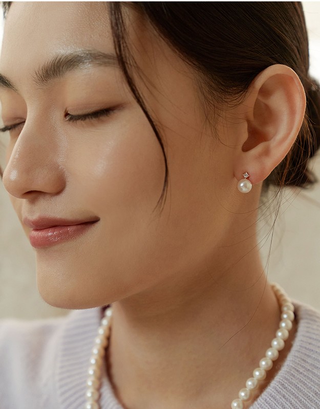 ピアス TATIANA Moissanite pearl earrings EC1761 TATIANA】 Moissanite Pearl Earrings ピアス (EC1761) ピアス