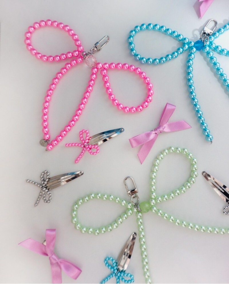 【YEGG】 Ribbon keyring Color Ribbon keyring リボン キーホルダー リボンキーリング ビーズキーリング ビーズキーホルダー 【YEGG】 Ribbon keyring Color Ribbon keyring リボン キーホルダー リボンキーリング ビーズキーリング ビーズキーホルダー
