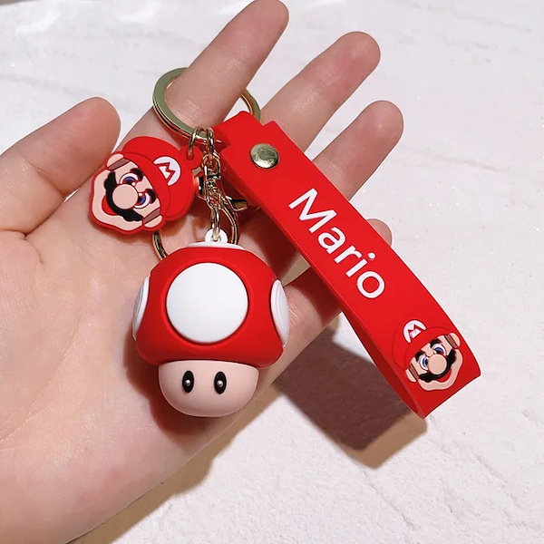 Qoo10] スーパーマリオキーホルダー,22スタイル