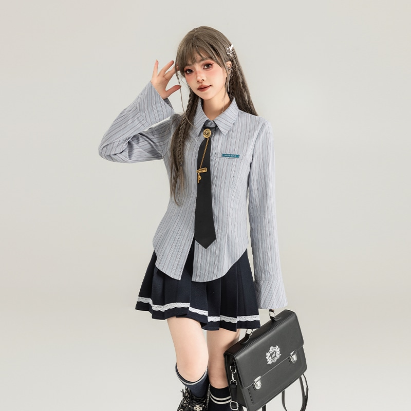 レーストリミングプリーツスカート2024夏甘辛ハイウエストスリムaラインアンブレラスカートjkスカートショートスカート