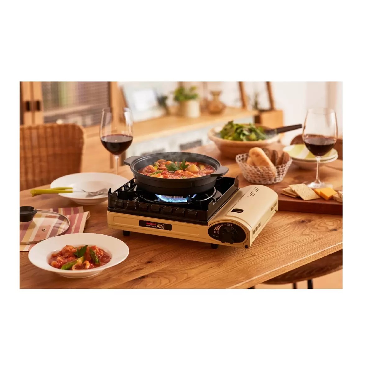 (イワタニ カセットガスコンロ 風まるIII CB-KZ-3 サンドベージュ)ダブル風防ユニット搭載 収納ケース付き コンロ 網 アウトドア キャンプ バーベキュー 防災 55719 (イワタニ カセットガスコンロ 風まるIII CB-KZ-3 サンドベージュ)ダブル風防ユニット搭載 収納ケース付き コンロ 網 アウトドア キャンプ バーベキュー 防災 55719