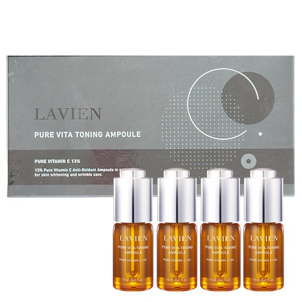 ラヴィアン　LAVIEN　高濃度ビタミンC　美容液　ピュアビタミンC　アンプル 入荷未定 超高濃度ピュアVC13% ラヴィアン 公式 ピュアビタトーニングアンプル 14ml×4 美容液ピュアVC13% 抗酸化作用 吹き出物  シミ シワ 正規品 国内発送 ピュア 高濃度ビタミンC エイジングケア みずみずしい肌 ハリ | サロン・ド・ボーテ