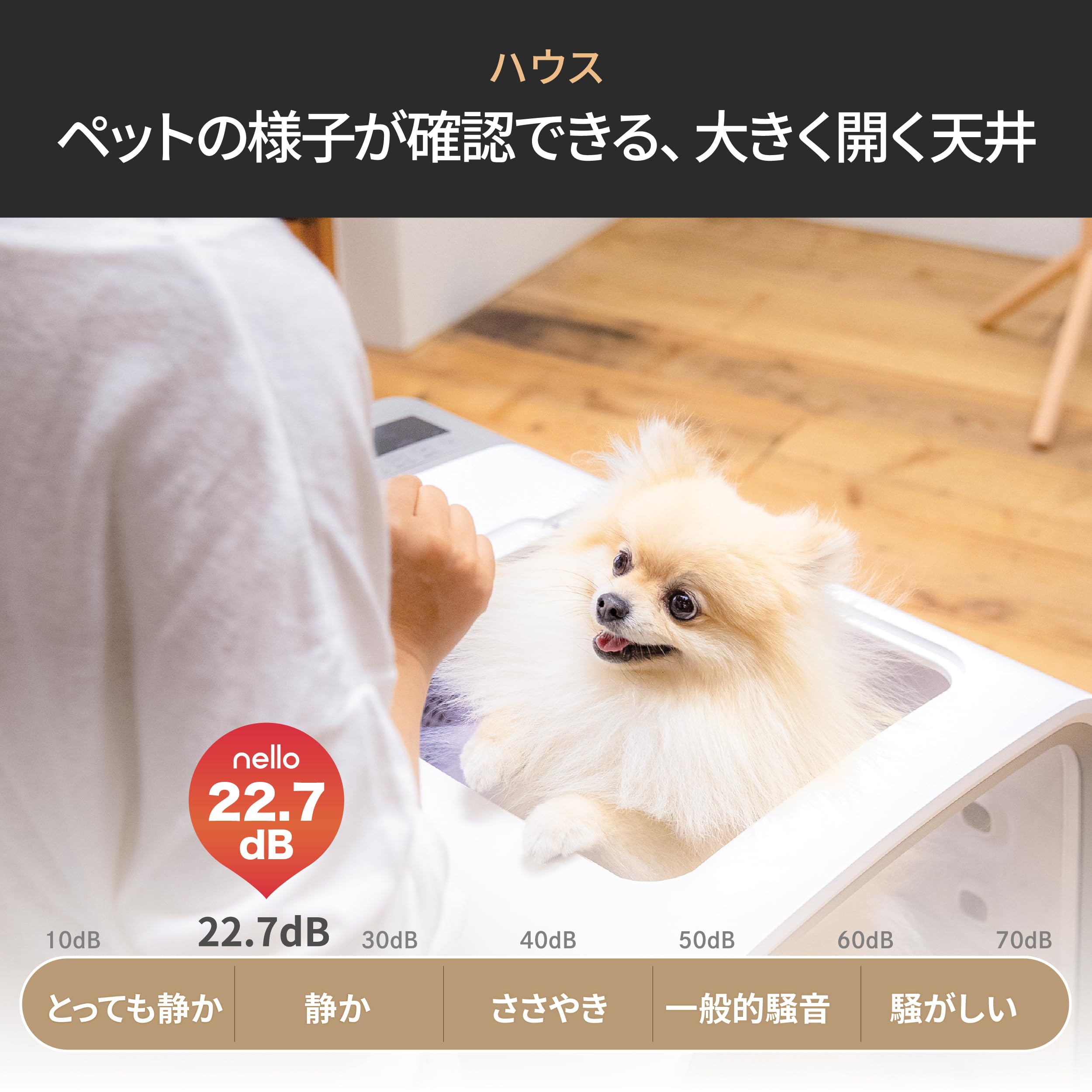 【2024モデル】nelloペットドライルーム＋Deo ペット 犬 猫 エアシャワー ペットドライヤー ドライヤーハウス 大容量 快適 静音 乾燥機 ボックス 多頭用 過熱保護 風力/温度調節 花粉