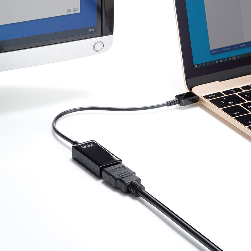 （まとめ買い）USB Type-C-HDMI変換アダプタ 4K/60Hz/HDR対応 AD-ALCHDR02 [x3]