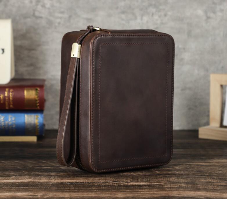 最新の製品 父の日 腕時計ケース メガネケース 本革 牛革 復古 時計ケース 2本用 長方形 ウオッチケース 収納ボックス コレクションケース 持ち運び 便利コンパクト プレゼント 見せる収納 メンズ