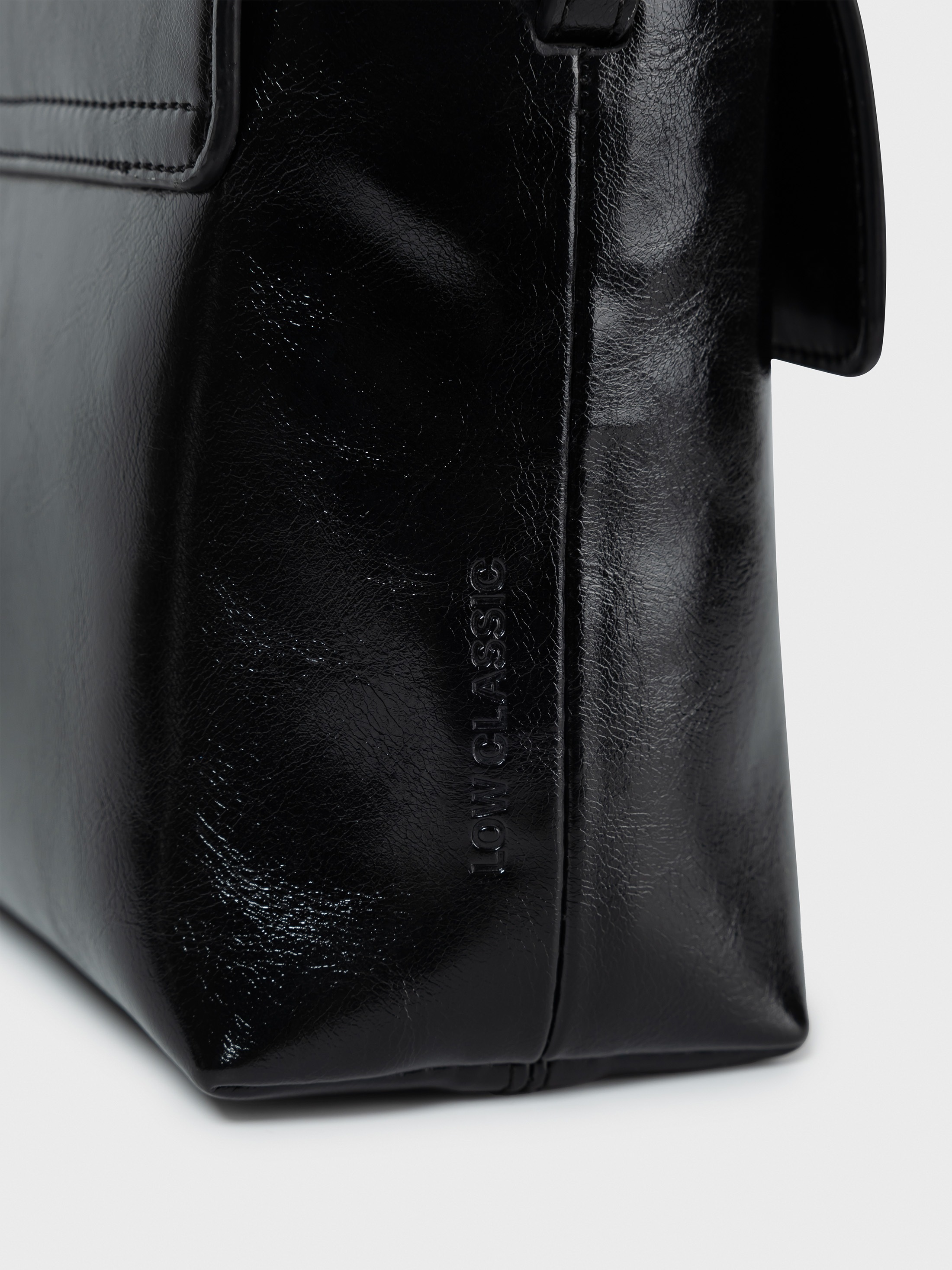 LOW CLASSIC★レザー ミニバッグ LEATHER MINI BAG ブラック LOW CLASSIC】 LEATHER MINI BAG : BLACK