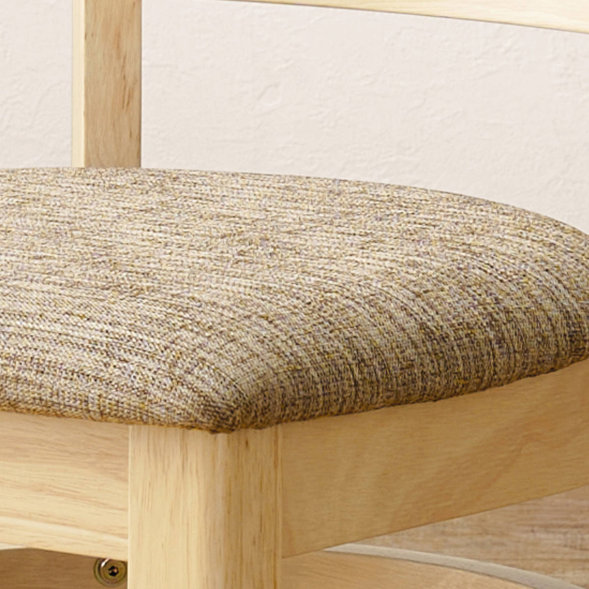 ダイニングチェア 同色2脚セット 座面高43cm ファブリック生地 ダイニング チェア 椅子 食卓 いす イス 布 木製 天然木 木目 シンプル 上品 シック