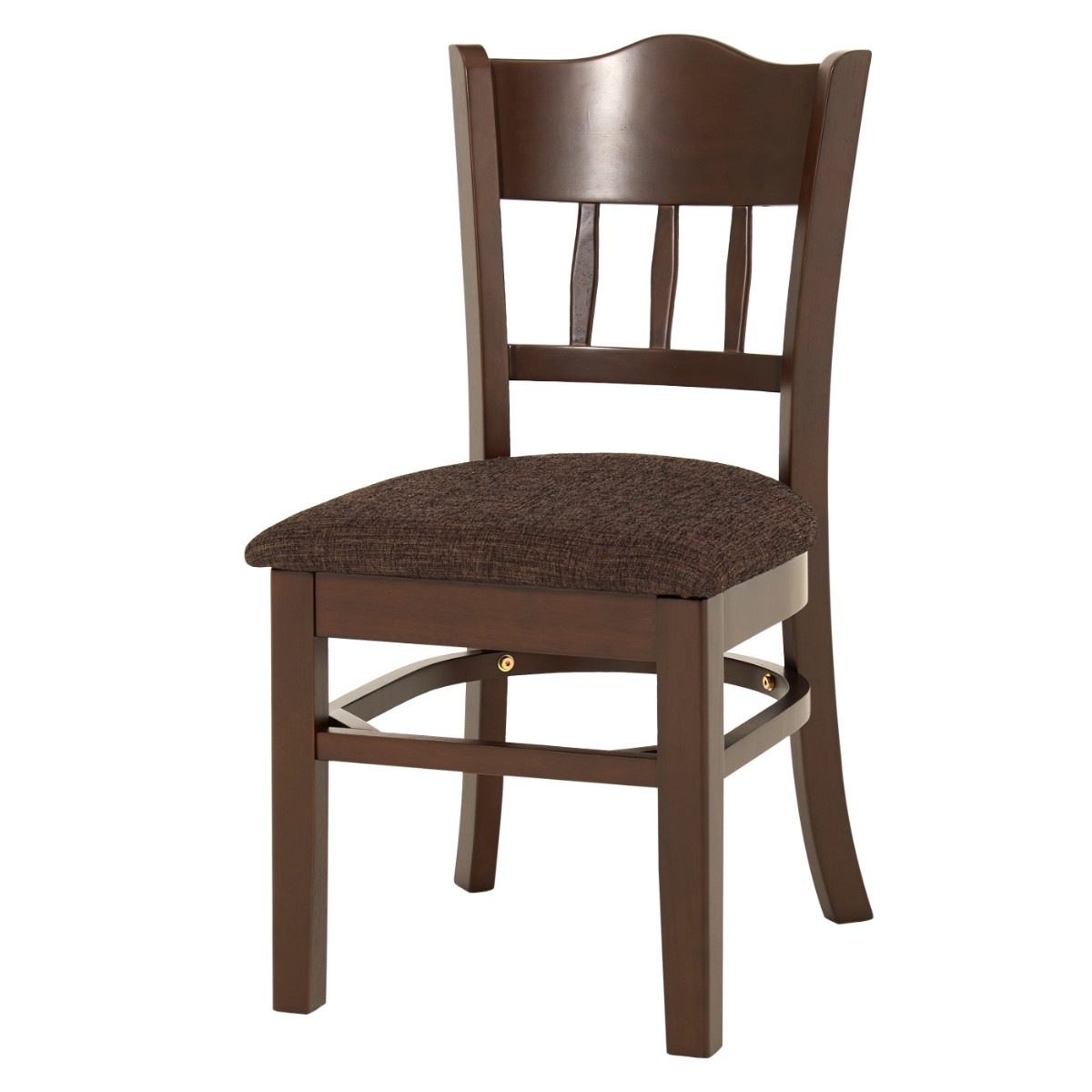 ダイニングチェア 同色2脚セット 座面高43cm ファブリック生地 ダイニング チェア 椅子 食卓 いす イス 布 木製 天然木 木目 シンプル 上品 シック