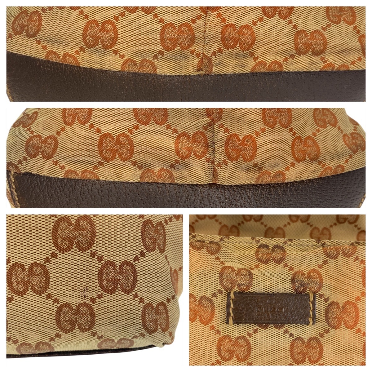 シェリーライン ベージュ ブラウン GGキャンバス/レザー 131228 トートバッグ ハンドバッグ レディース 503833 シェリーライン ベージュ ブラウン GGキャンバス/レザー 131228 トートバッグ ハンドバッグ レディース 503833