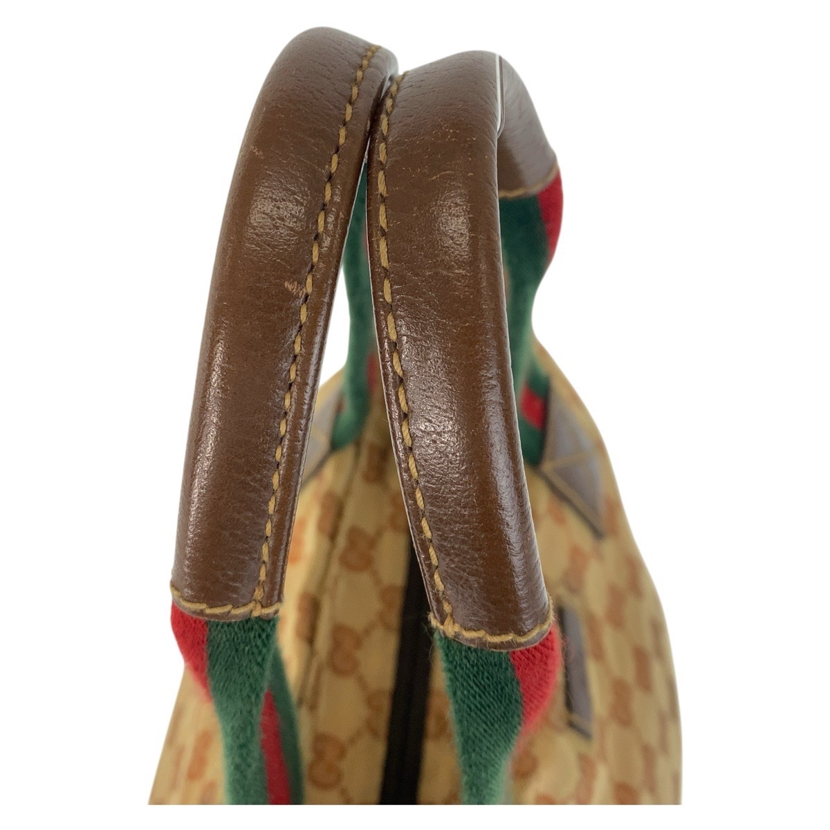 シェリーライン ベージュ ブラウン GGキャンバス/レザー 131228 トートバッグ ハンドバッグ レディース 503833 シェリーライン ベージュ ブラウン GGキャンバス/レザー 131228 トートバッグ ハンドバッグ レディース 503833