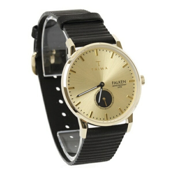 トリワ 腕時計 手表 ペアウォッチ ファルケン ゴールド文字盤 ブラックレザー FAST107-WC010117FAST107-WC010117 誕生日プレゼント ポイント消化