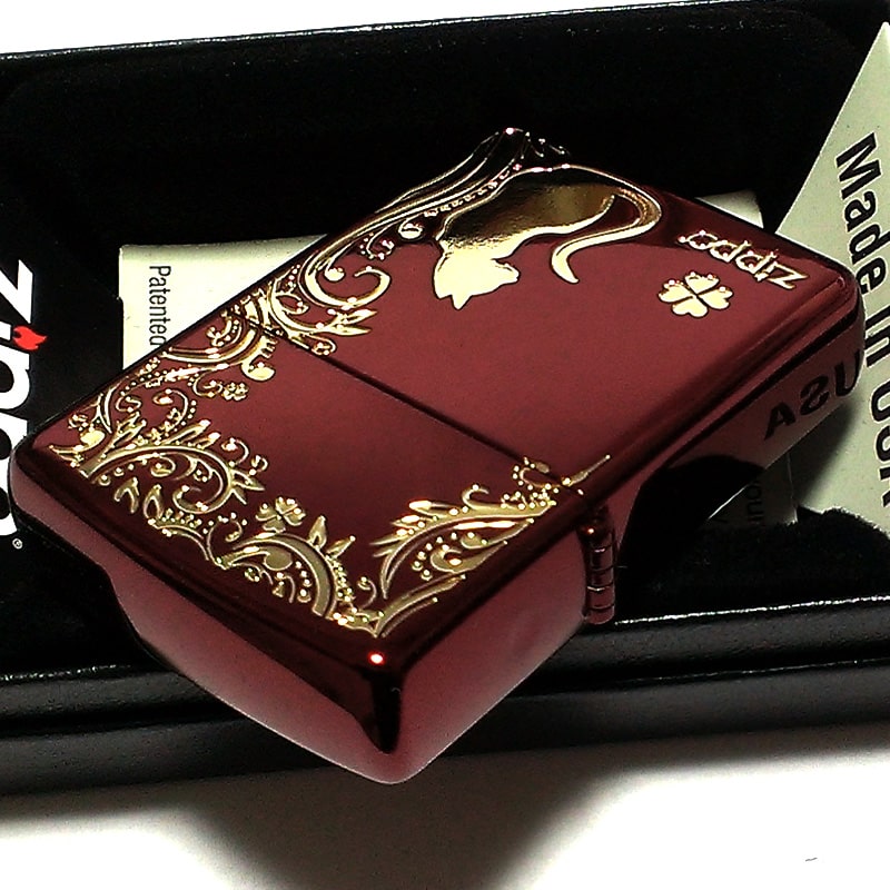 ZIPPO ライター ねこ キャット ジッポ 猫 クローバー ロゴ 四つ葉 かわいい おしゃれ ジッポー レッド 赤 ネコ 可愛い 女性 レディース メンズ ギフト プレゼント ZIPPO ライター ねこ キャット ジッポ 猫 クローバー ロゴ 四つ葉 かわいい おしゃれ ジッポー レッド 赤 ネコ 可愛い 女性 レディース メンズ ギフト プレゼント
