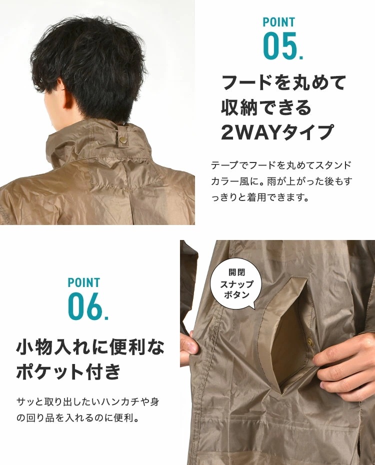 レインコート 自転車 ママ 通学 リュックイン ヘルメット 対応 メンズ レディース 高校生 蒸れない 回転 フード バイク ロング丈 通勤