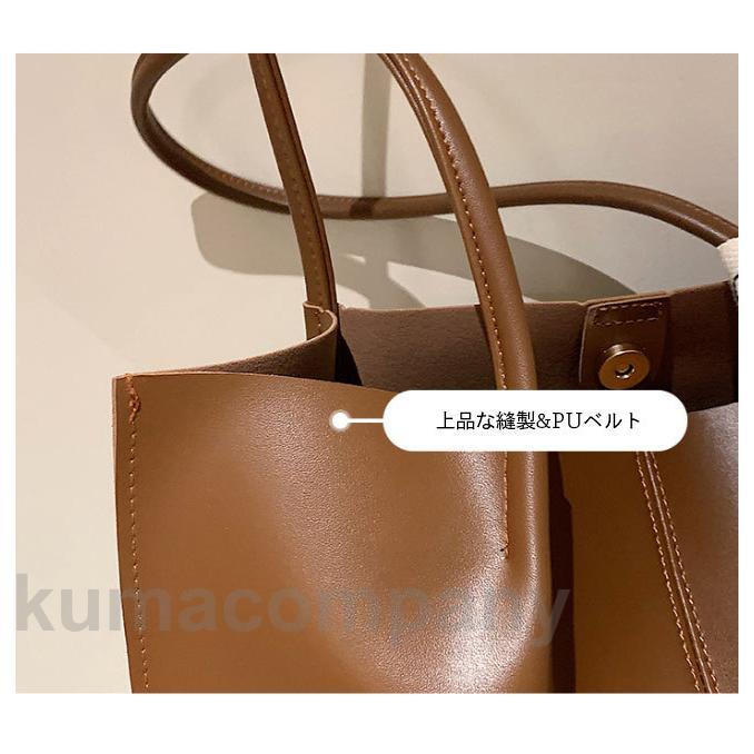 トートバッグ A4 レディース カバン PU ショルダーバッグ 大容量 シンプル PUバッグ 高級感 トート バッグインバッグ リボンは付いてない トートバッグ A4 レディース カバン PU ショルダーバッグ 大容量 シンプル PUバッグ 高級感 トート バッグインバッグ リボンは付いてない