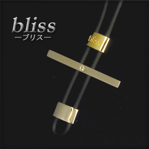 ブリス bliss クロスモチーフ ラバー ネックレス ステンレス/ダイヤモンド 0.01ct K13404 ブリス bliss クロスモチーフ ラバー ネックレス ステンレス/ダイヤモンド 0.01ct K13404