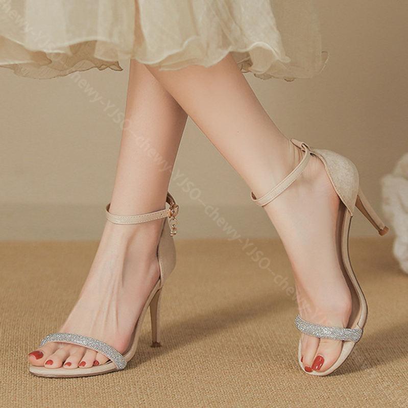 777円OFFクーポン ストラップサンダル キラキラ 美脚 レディース ピンヒール アンクルストラップ 歩きやすい 疲れない パンプス 痛くない オープントゥ 春夏 結婚式サンダル 大人 ラインストー 777円OFFクーポン ストラップサンダル キラキラ 美脚 レディース ピンヒール アンクルストラップ 歩きやすい 疲れない パンプス 痛くない オープントゥ 春夏 結婚式サンダル 大人 ラインストー