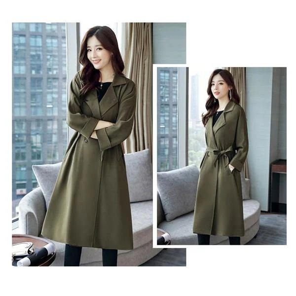大人の魅力トレンチコートレディース春コートロングコート無地アウタースプリングコートコーデフォーマル結婚式きれいめ4030