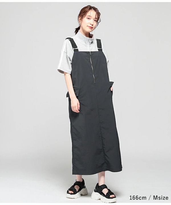 わびさびはっぴーページ オーバーサイズカーゴスカート S 小さいサイズ】異素材ボーダーデザインフレアスカート ／洗える