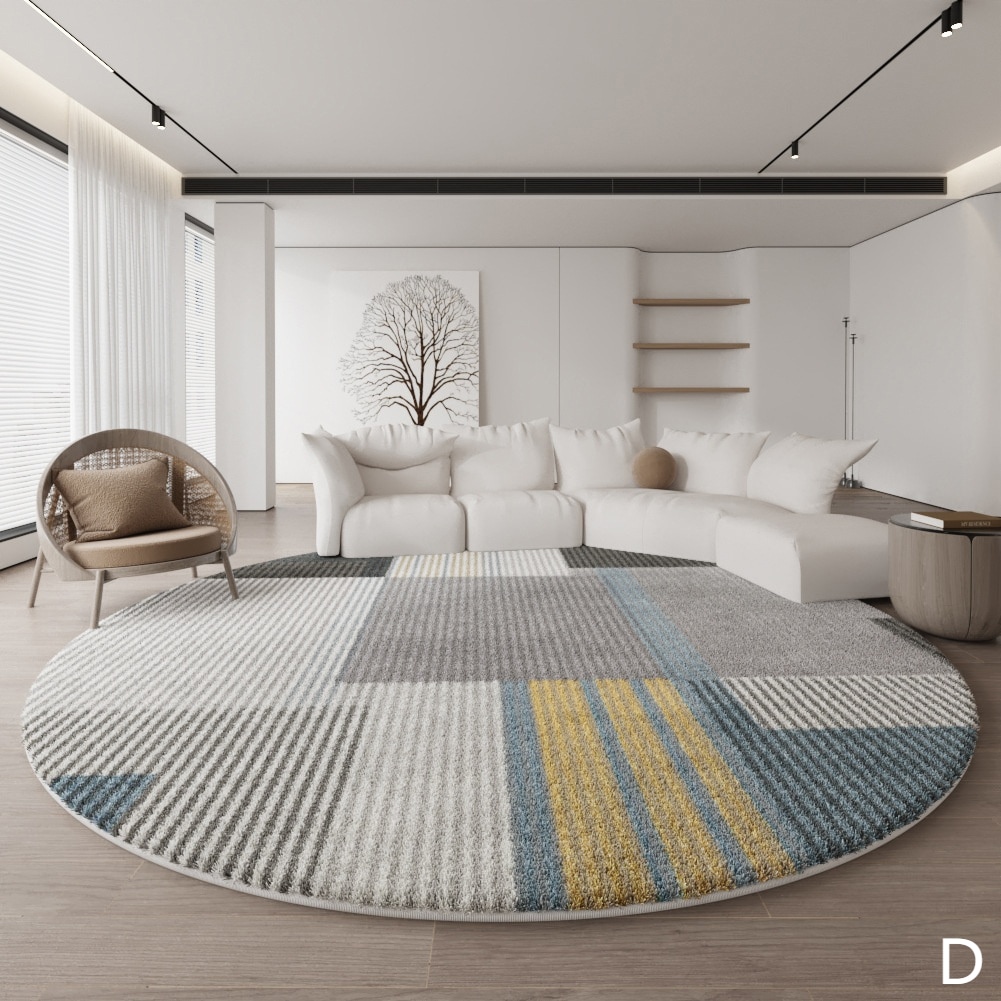 円形じゅうたん客間ソファー寝室ベッドサイド毛布マット絨毯カーペット