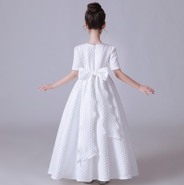 子供ドレス ワンピース ロングドレス ピアノ発表会 袖付き 子供 ドレス 女の子 フォーマルドレス パーティードレス 結婚式 七五三 発表会 フラワーガール キッズドレス