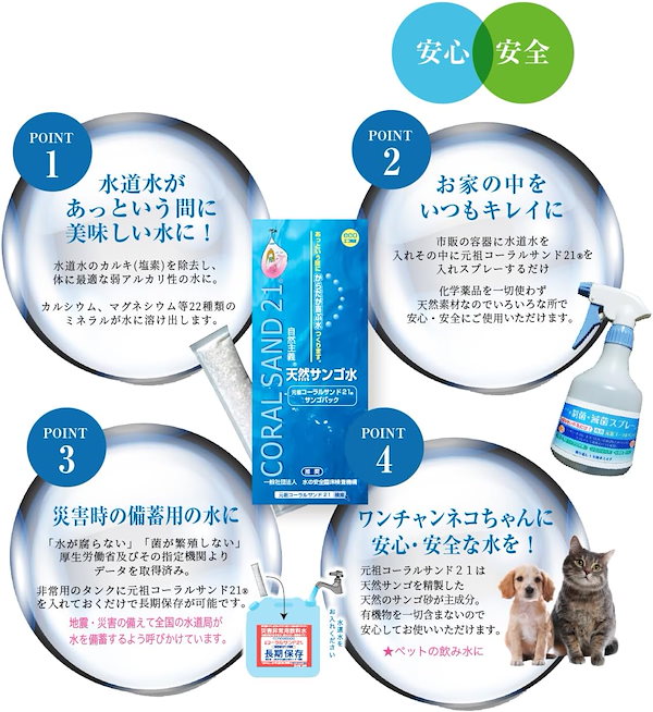 飲むサンゴ水　世界初NASAアポロの飲料水として採用　１パック 飲むサンゴ水 世界初NASAアポロの飲料水として採用 1パック