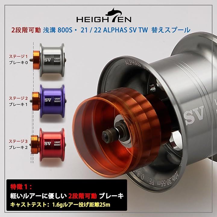 リール スプール アルファス 専用 2段階可動 32mm 浅溝 800S ダイワ DAIWA 21 22 ALPHAS SV TW ベイトリール 1094(パープル, 浅溝 800S) リール スプール アルファス 専用 2段階可動 32mm 浅溝 800S ダイワ DAIWA 21 22 ALPHAS SV TW ベイトリール 1094(パープル, 浅溝 800S)