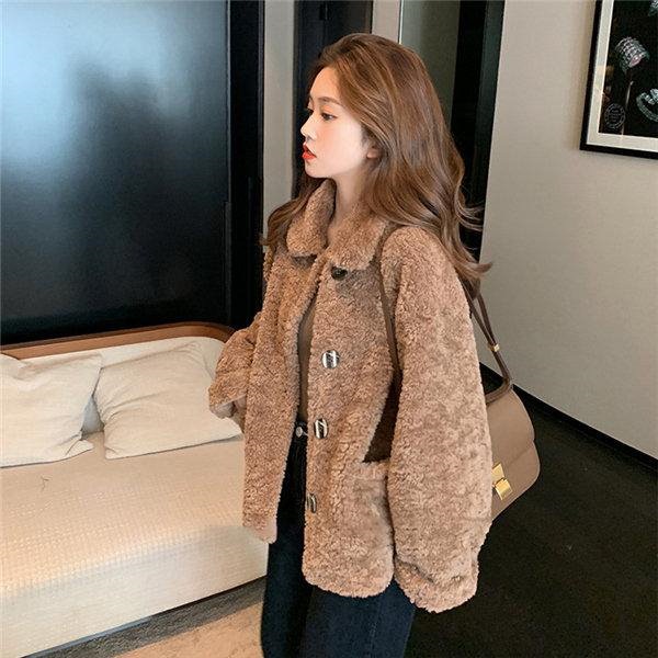 Qoo10] 高級な質感 ボアジャケット レディース