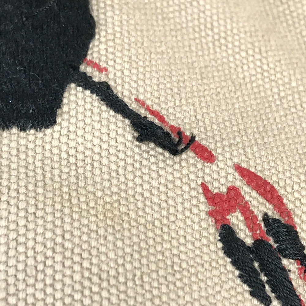 ショルダーバッグ ロゴ カバン 肩掛け ロープ キャンバス トートバッグ ホーボーバッグ レザー/キャンバス レッド