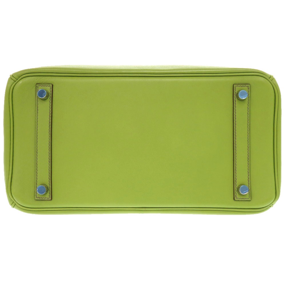 美品 バーキン30 ハンドバッグ ヴォースイフト アニスグリーン K刻印 1582【中古】 レディース 美品 バーキン30 ハンドバッグ ヴォースイフト アニスグリーン K刻印 1582【中古】 レディース