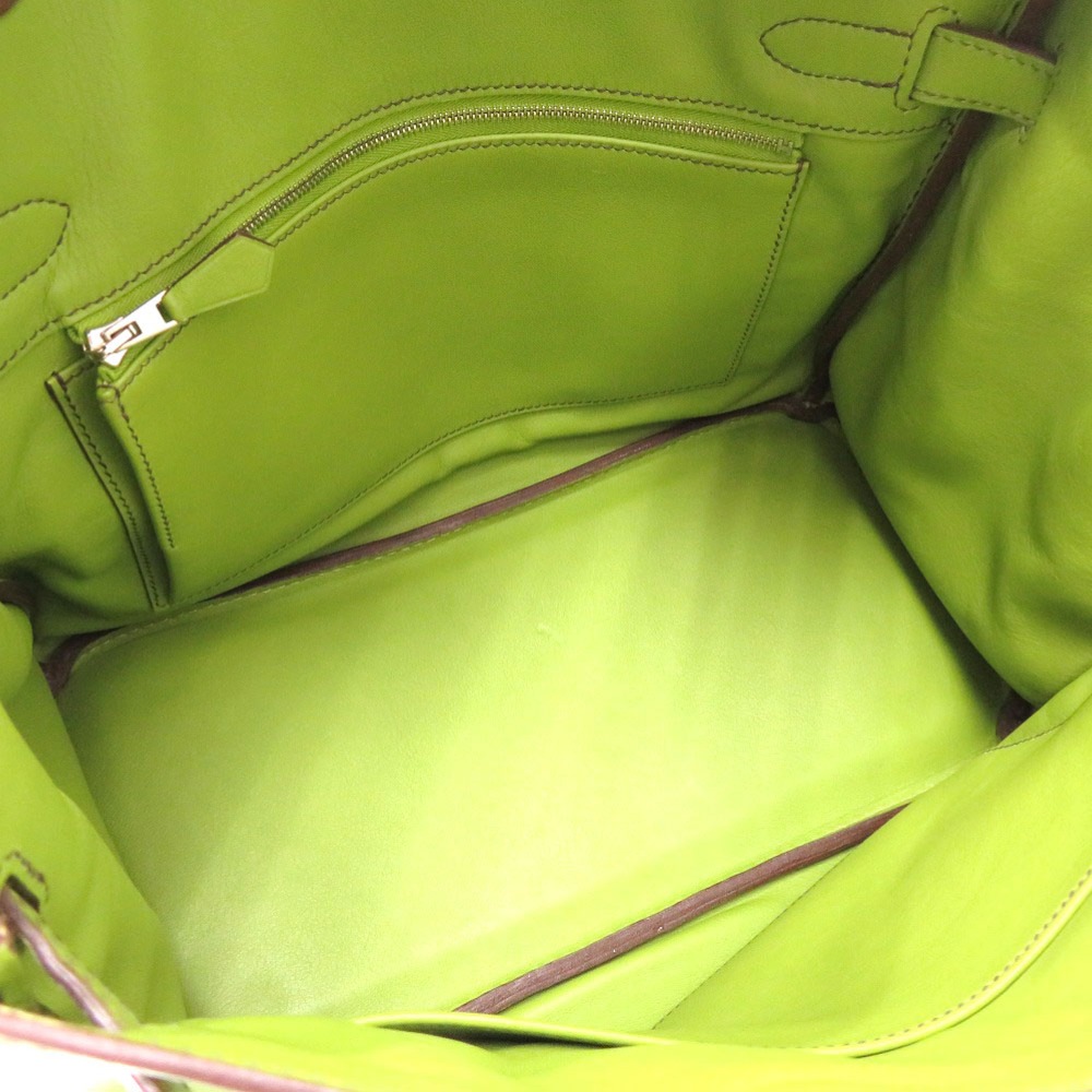 美品 バーキン30 ハンドバッグ ヴォースイフト アニスグリーン K刻印 1582【中古】 レディース 美品 バーキン30 ハンドバッグ ヴォースイフト アニスグリーン K刻印 1582【中古】 レディース