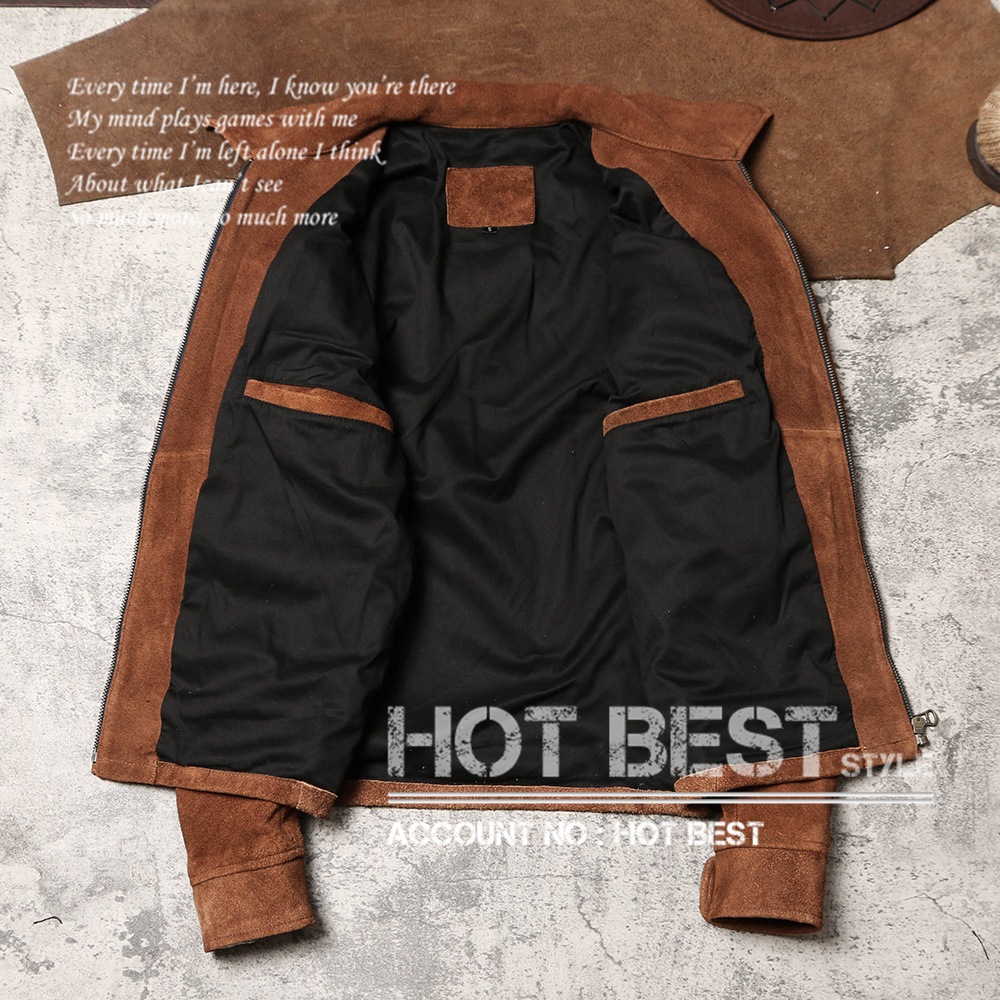 1.0mm カウスエード 復刻40s アビエイタースタイル レザージャケット ギフト メンズ 革ジャン 牛革 1.0mm カウスエード 復刻40s アビエイタースタイル レザージャケット ギフト メンズ 革ジャン 牛革