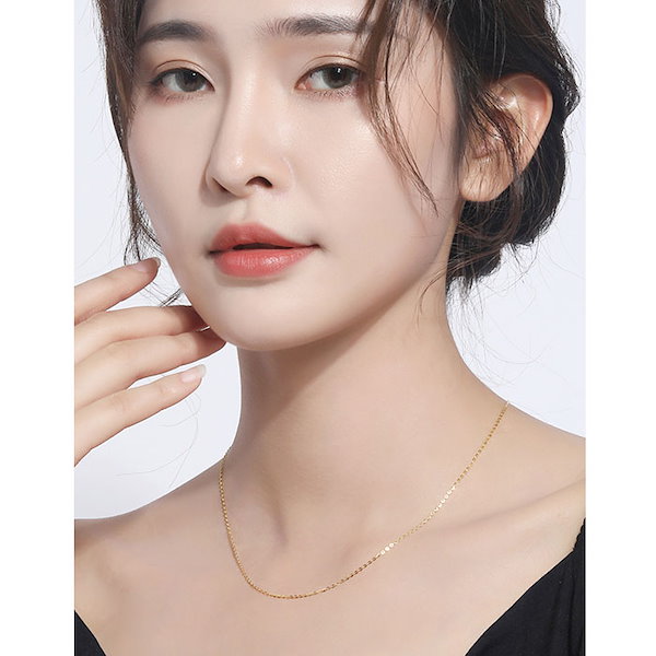Qoo10] ネックレス ステンレ ス316L 18K
