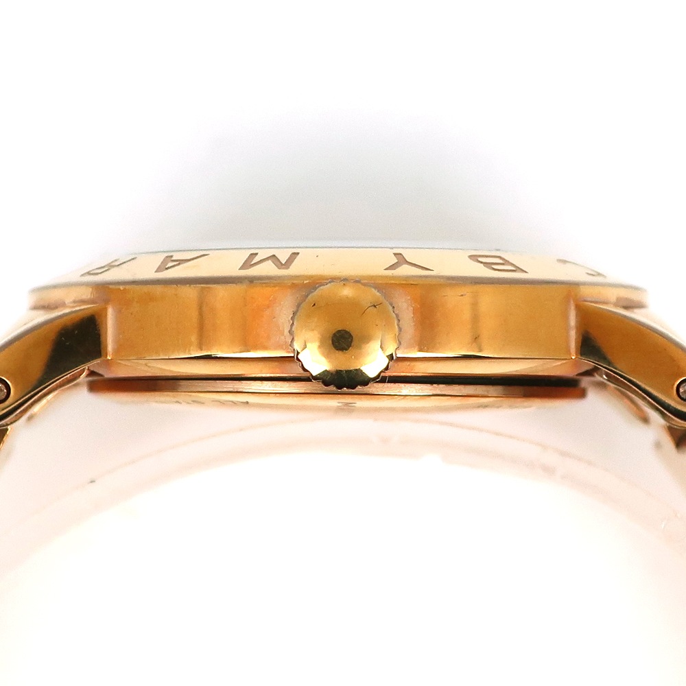 MBM3077 腕時計 ステンレススチール ゴールド クオーツ レディース 白文字盤 中古品