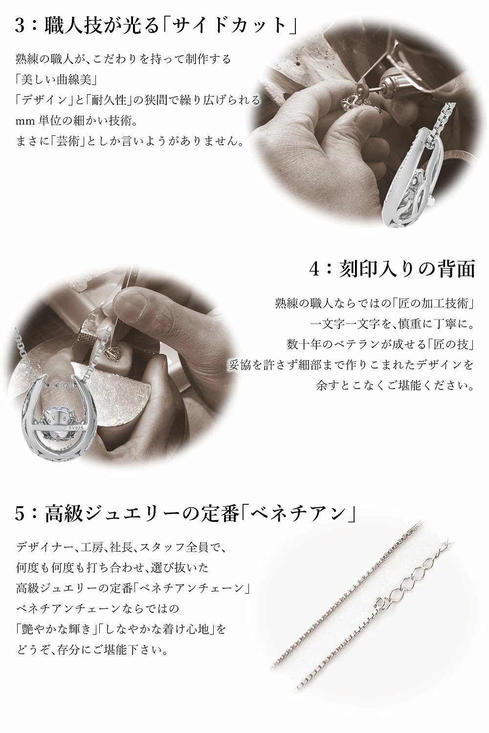 ネックレス レディース シルバー925 揺れる 大粒 1ct 贅沢屋 ZCDP-DP69-103