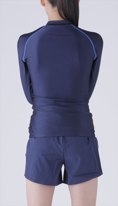 フットマーク 水着 泳げる 長袖 セパレーツ S 上下セット 132180-S コン