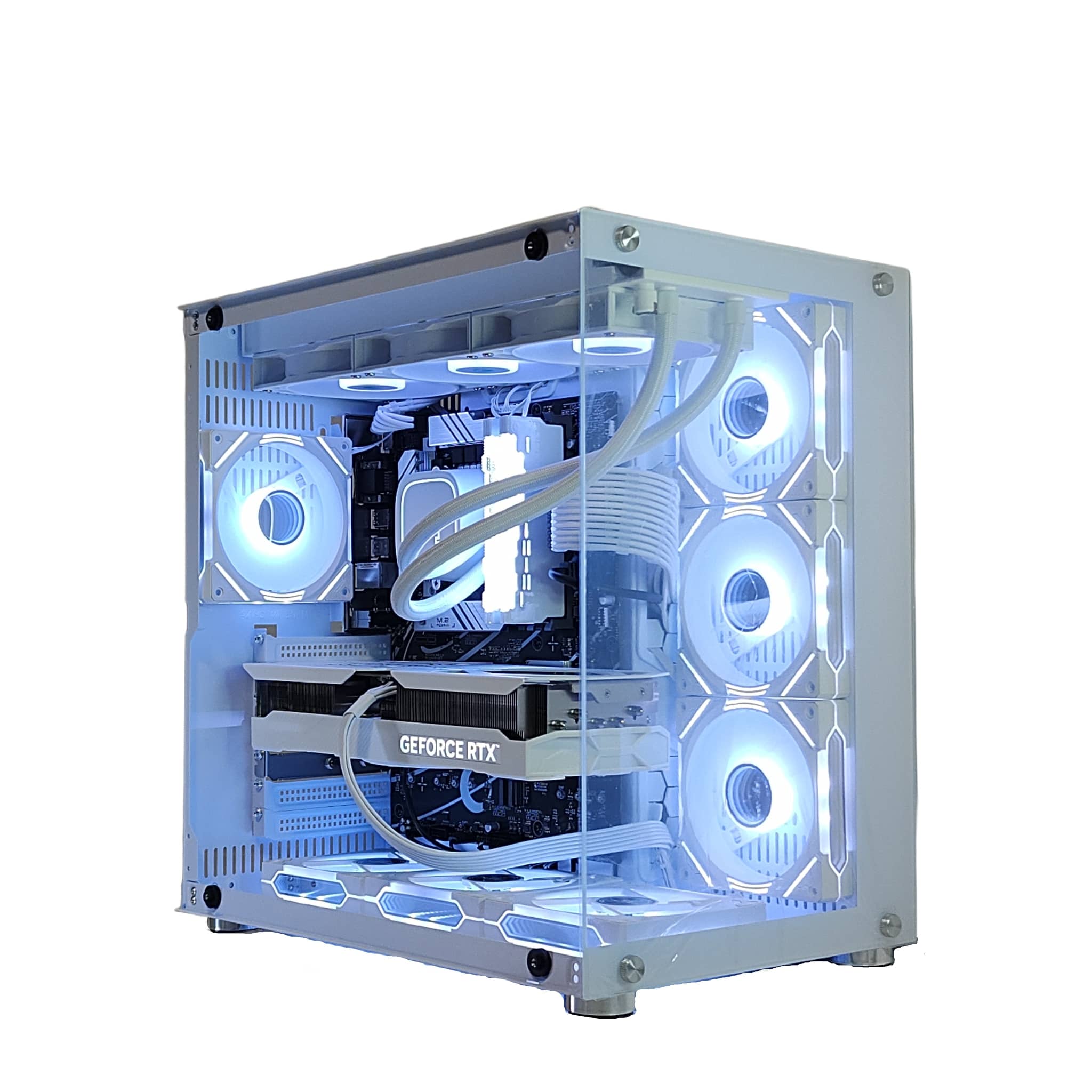 【新品ガラス2面ゲーミングPC】Ryzen7 5700x ガラス2面ATX ゲーミングPC／AMD Ryzen7 5700x／ゲーミングPC