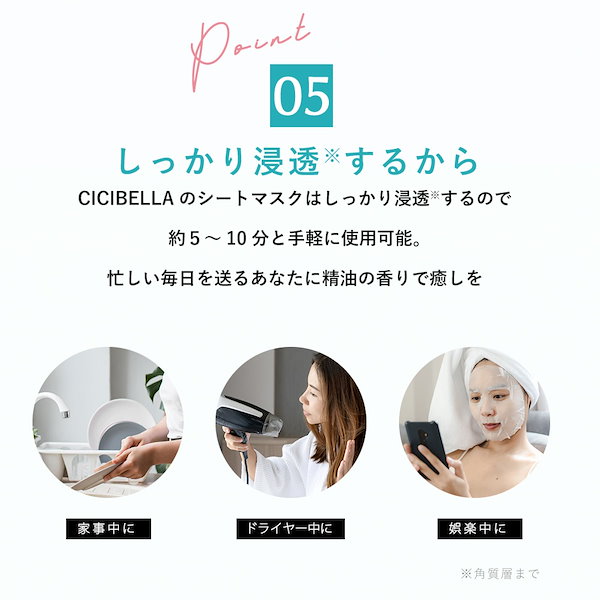 Qoo10] CICIBELLA [公式] シートマスク 大容量 30枚