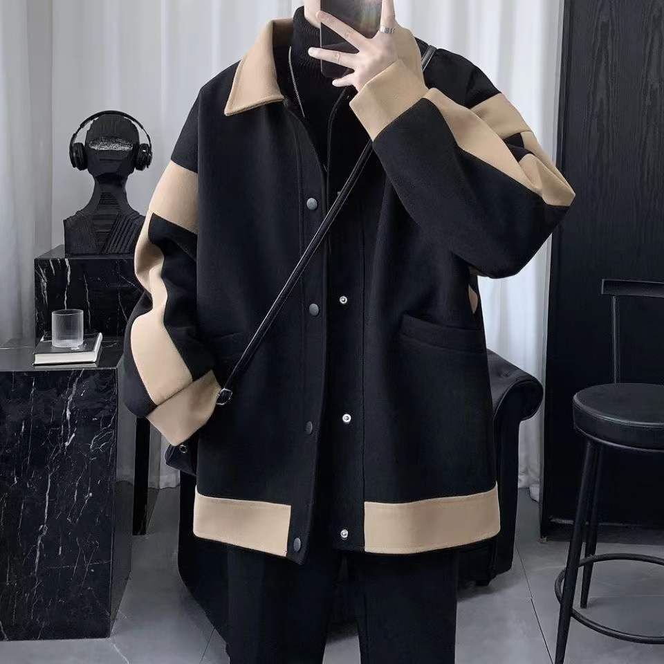 新しい ラシャコート/ジャケット+タートルネックセーター+ロングズボン 3点セット メンズファッション セットアップ 新しい ラシャコート/ジャケット+タートルネックセーター+ロングズボン 3点セット メンズファッション セットアップ